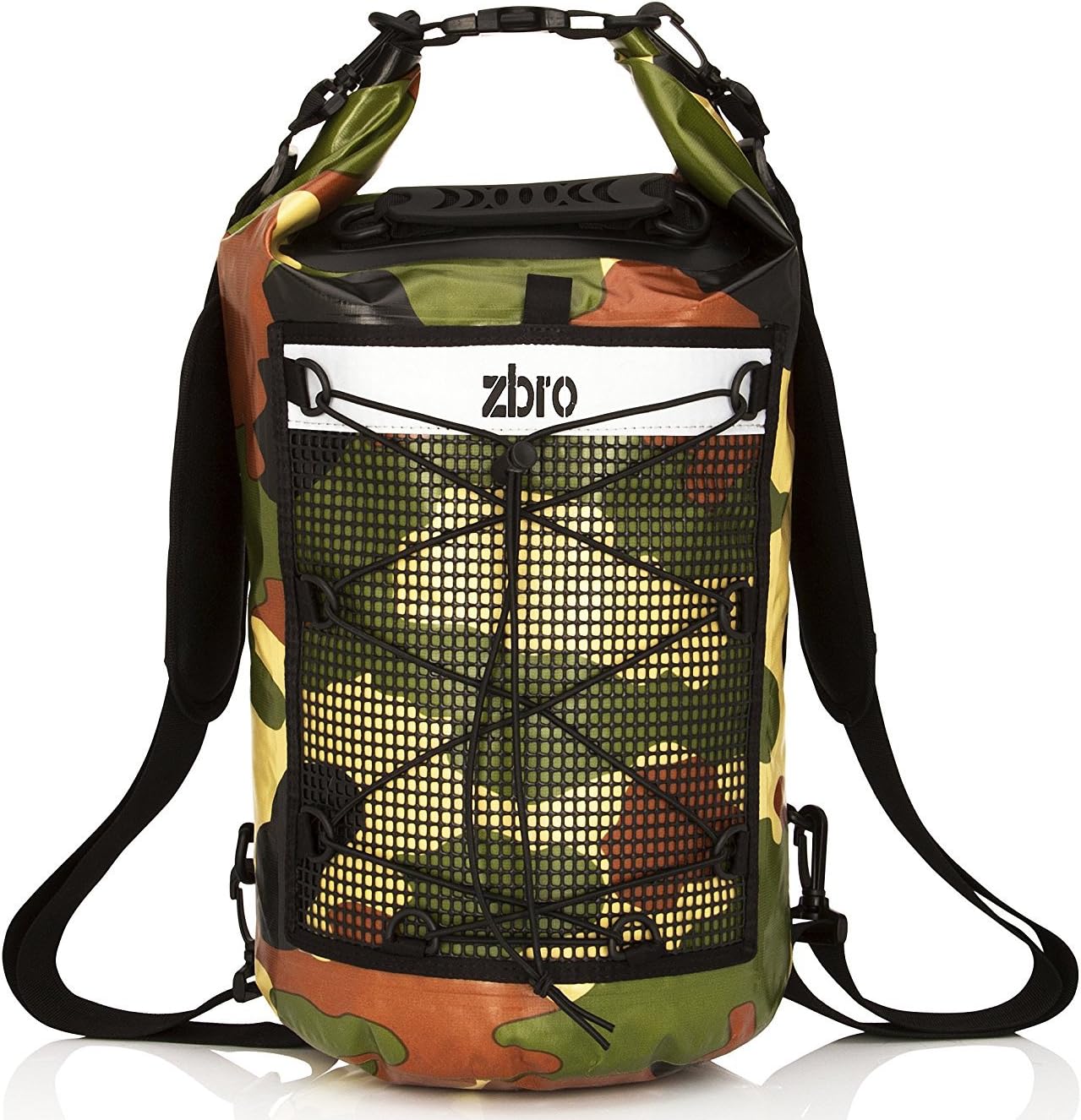 ZBRO Waterproof Dry Bag Backpack with Padded Straps and Mesh Pocket - Floating Dry Bags for Water Sports Travel Kayaking Boating Swimming Snorkeling Camping - Dry Sack 20l 30l 40l for Kayak or Boat