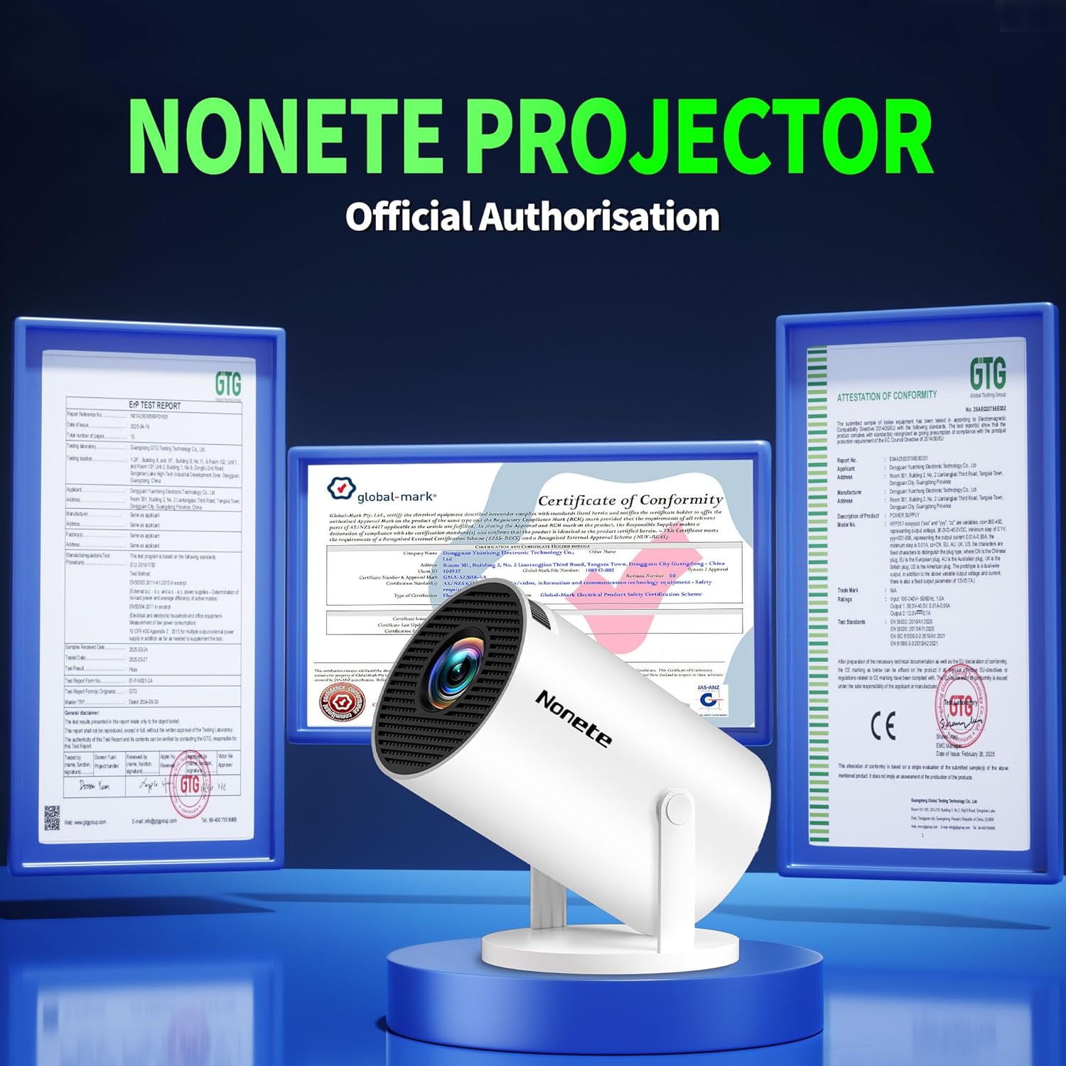 【Built-in Apps】Mini Projector 1080P, 4K Projector Full HD with WIFI 6 and Bluetooth 5.2, Support 270° Rotatable Portable Projector with Auto Keystone Correction,Compatible with Phone/HDMI/USB-White Whtie-Snow image 3 of 9 B0DX5VYJ85