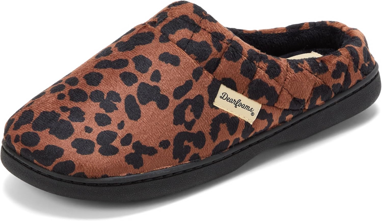 Dearfoams Women's Memory Foam Indoor Slippers Darcy Velour Clog