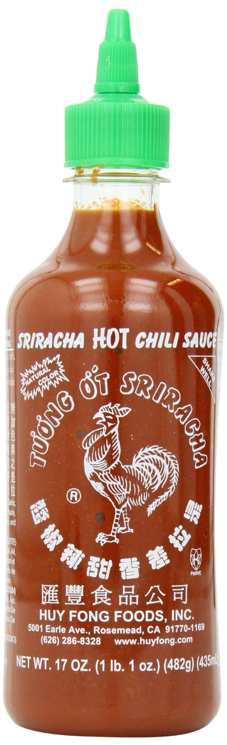 Huy Fong Lot de 12 bouteilles de sauce au piment Sriracha - 500 ml