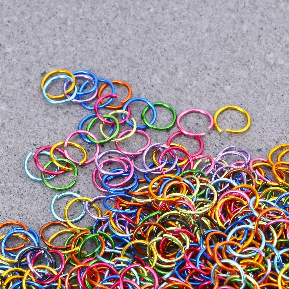 3200pcs DIY Aluminum Open Jump Rings for Jewelry Making Accessories