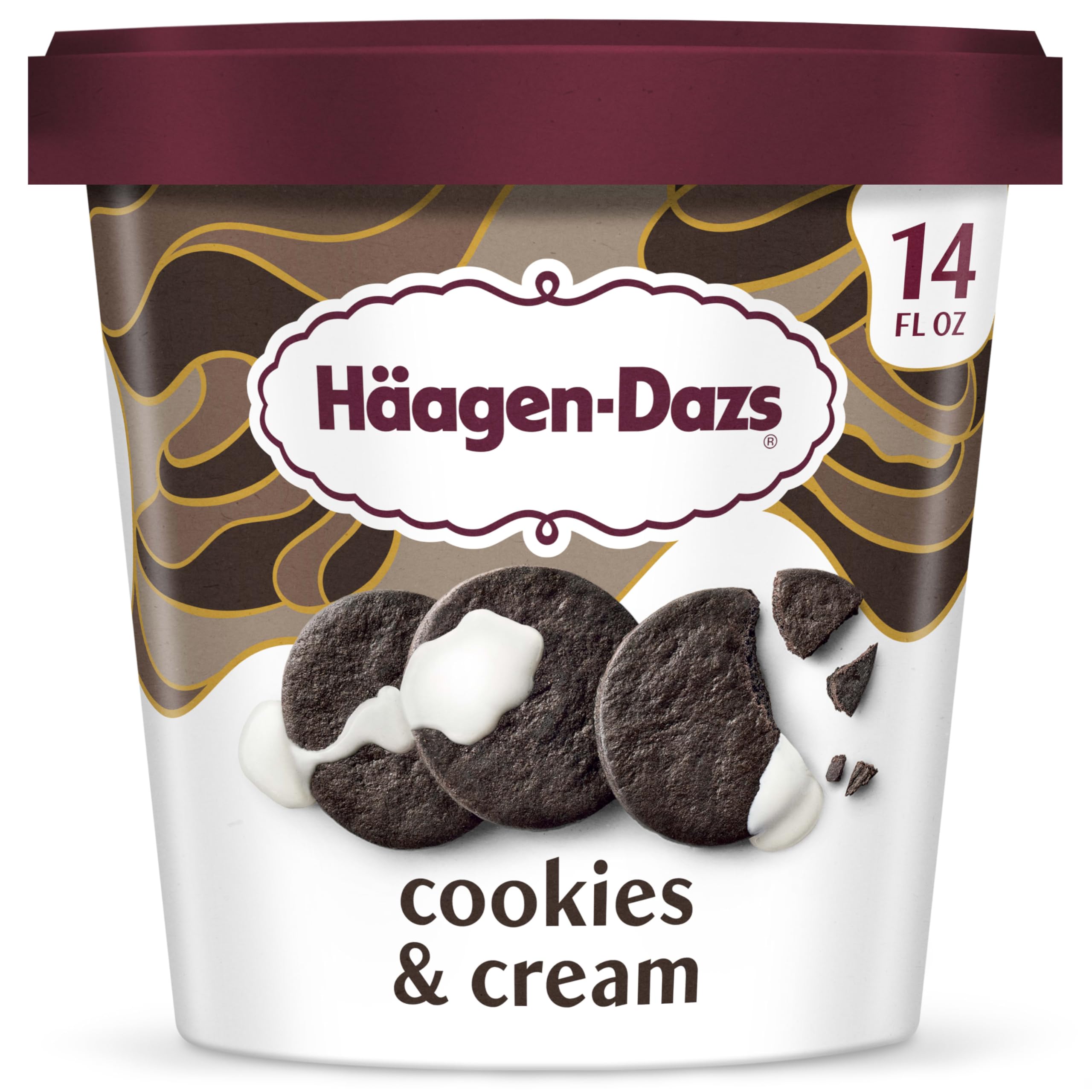 Amazon.com: Haagen-Dazs Ice Cream, Cookies & Cream, 14 oz (Frozen