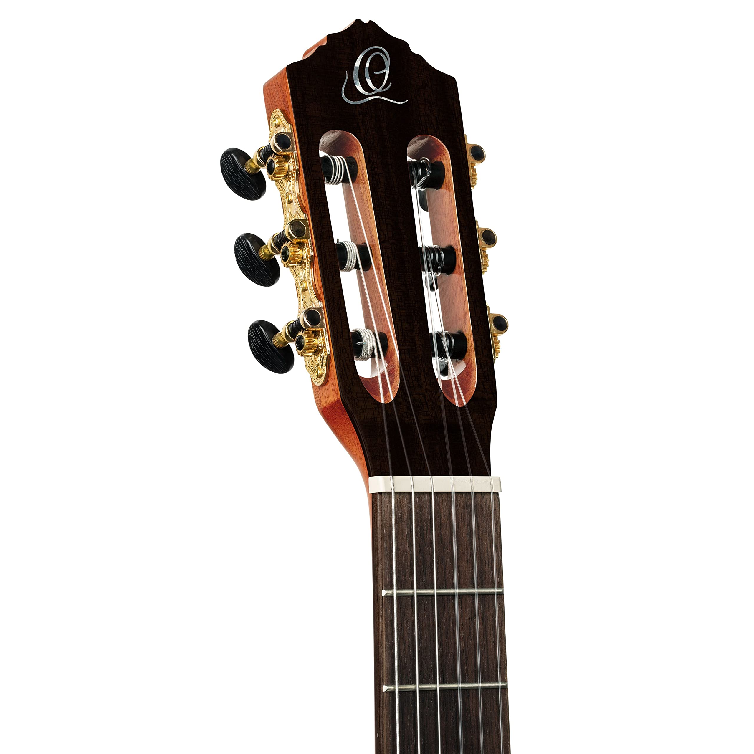 Ortega Guitars Family Series Pro - Guitarra de concierto Flamenco 4/4, electroacústica, pícea y ciprés con acabado brillante, color amarillo, incluye funda (RCE170F)