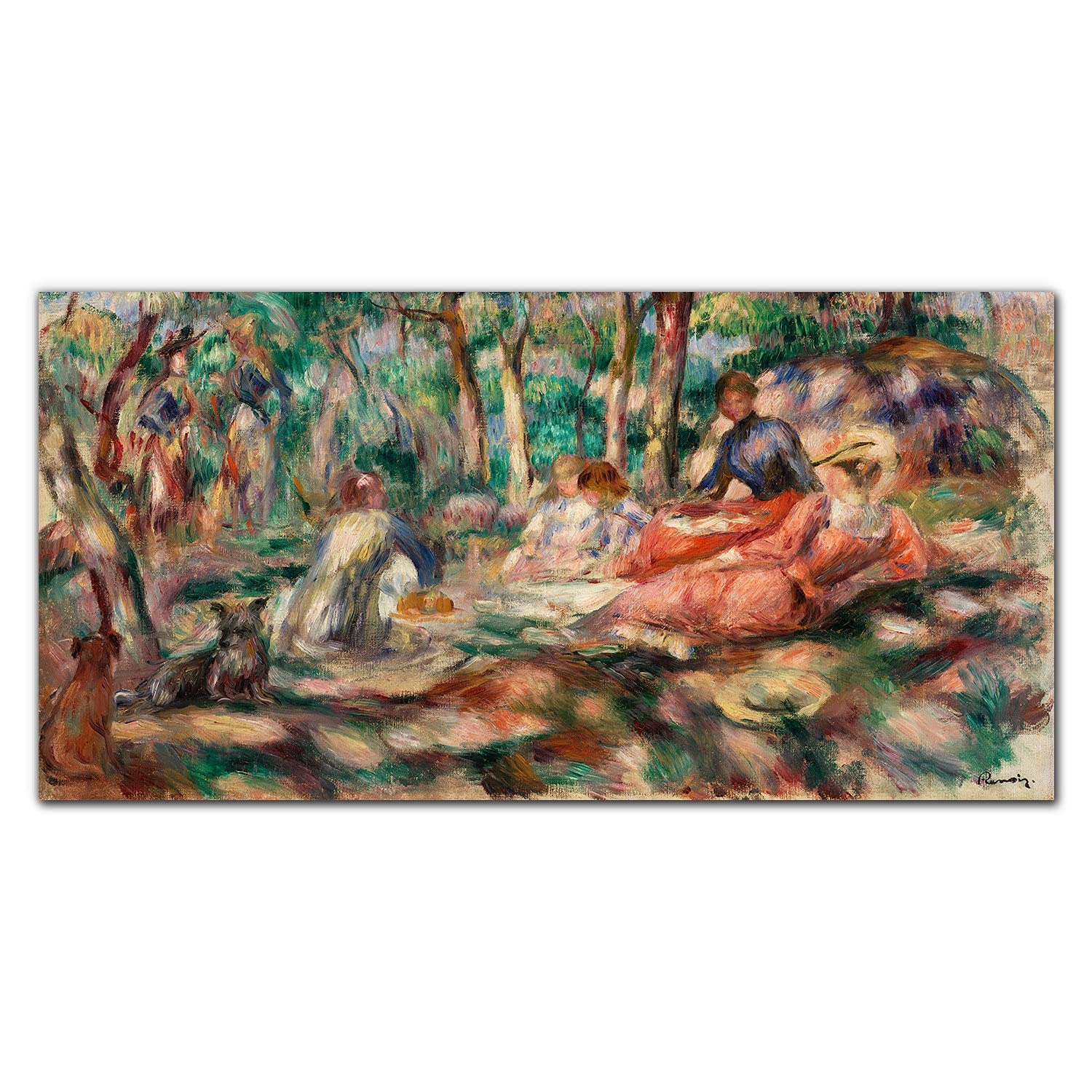 Dosseret en verre trempé 100x50cm protection murale anti-éclaboussures forêt Coloray