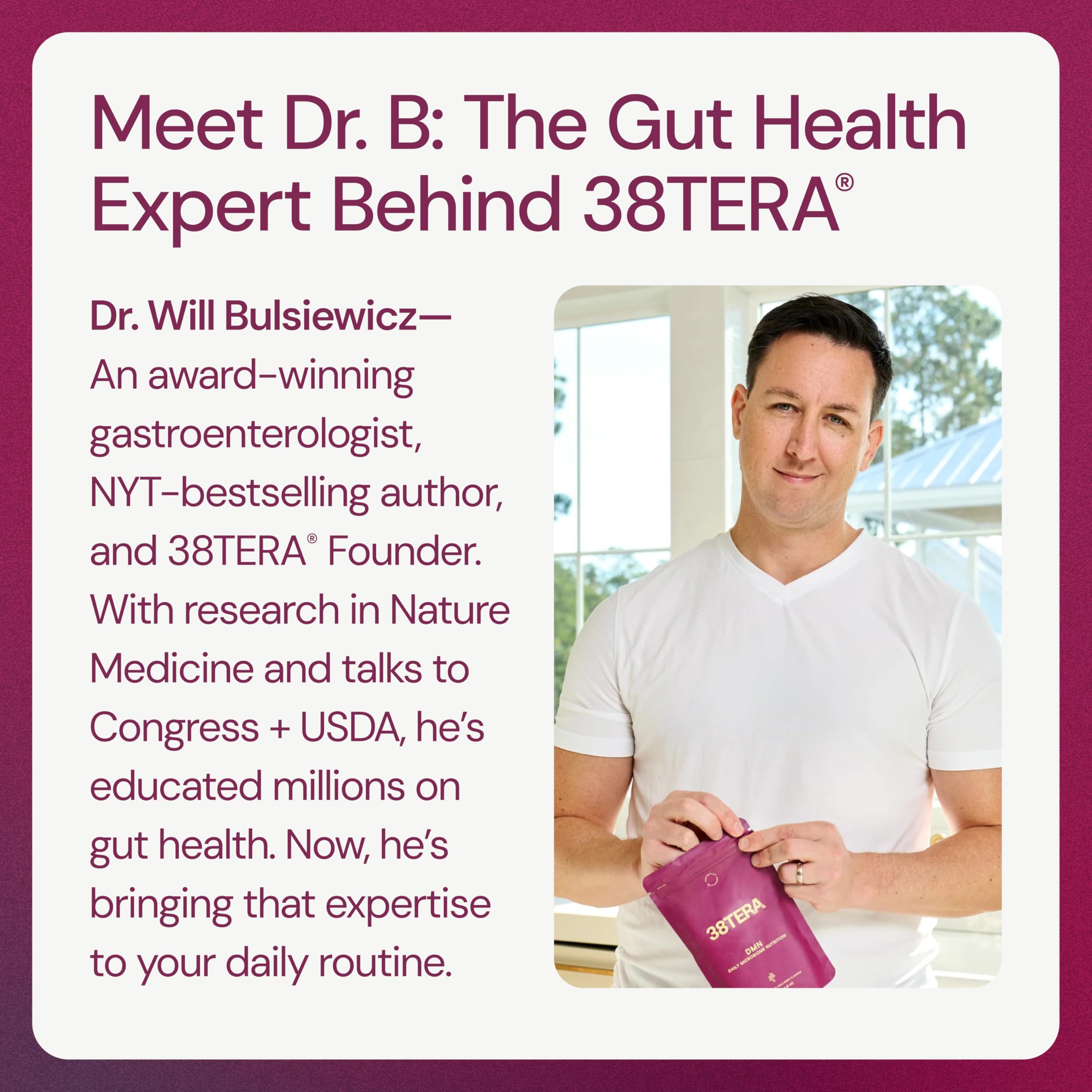 DMN (Daily Microbiome Nutrition), 6 Oz, Plant-Based Fiber Powder with 3 Different Prebiotics, Helps Digestive & Gut Health, Low FODMAP Supplement, Vegan, Wild Berry Flavor, 30 Servings