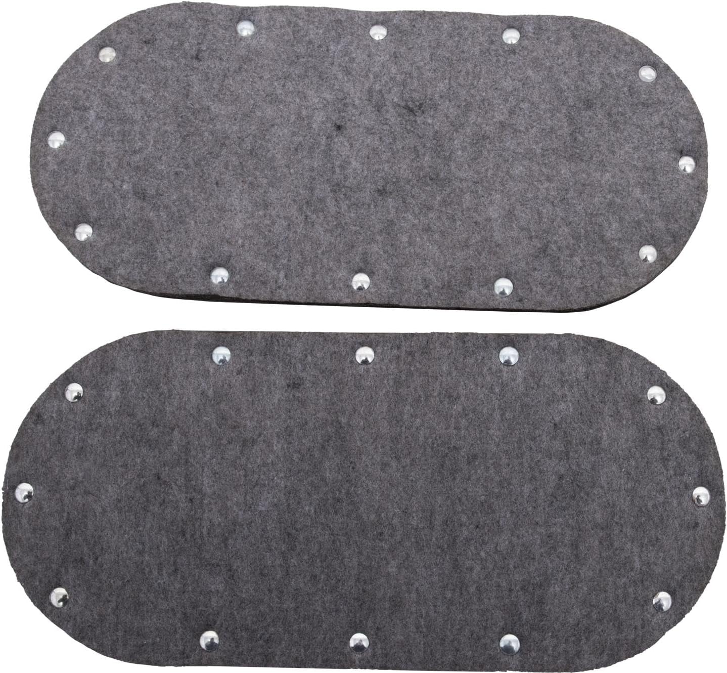 MARSHALLTOWN Asphalt Shoes, Galvanized Steel with Felt Soles for Tamping and Compacting Hard to Reach Places, No Hassle Quick Release Adjustable Straps, Made in The USA, RED704138