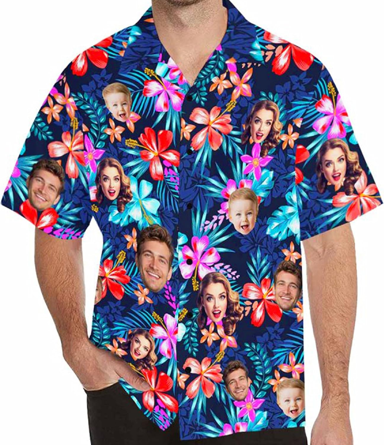 Custom Hawaiian Shirt with Face for Men Personalized Jordan Ubuy