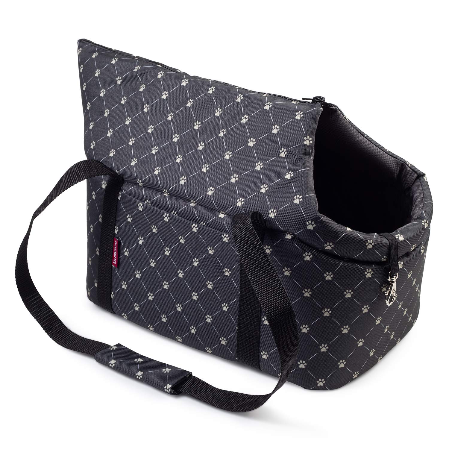 Dog Carrier Purse for Small Dogs & Cats, Portable Pet Travel Bag, Soft Shoulder Carrier for Puppies, Black (Small Paw), Size S, 34 x 22 x 26 cm โ image 1