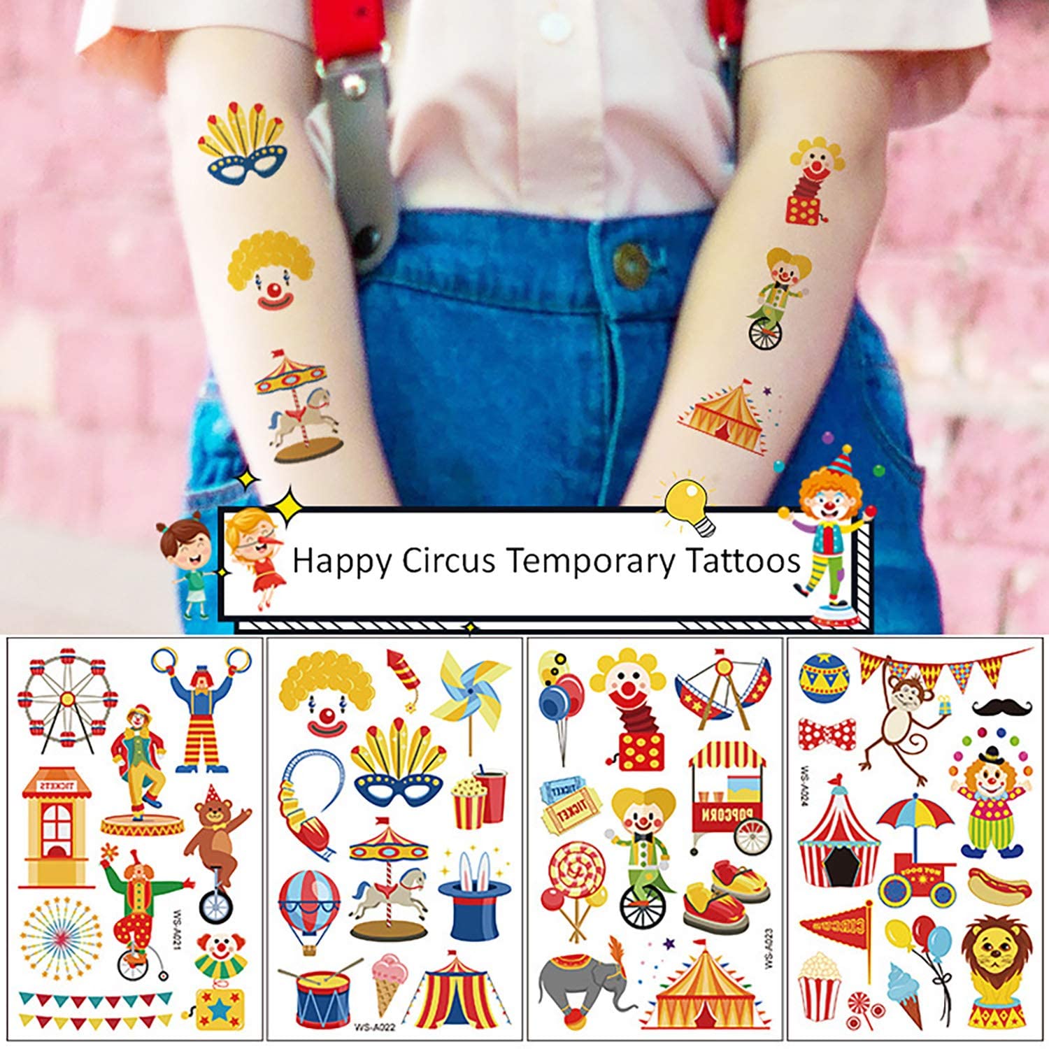 Tatuaggi Luminosi Per Bambini - 400 Pezzi Fluorescenti, Per Feste E Compleanni - Foto 7