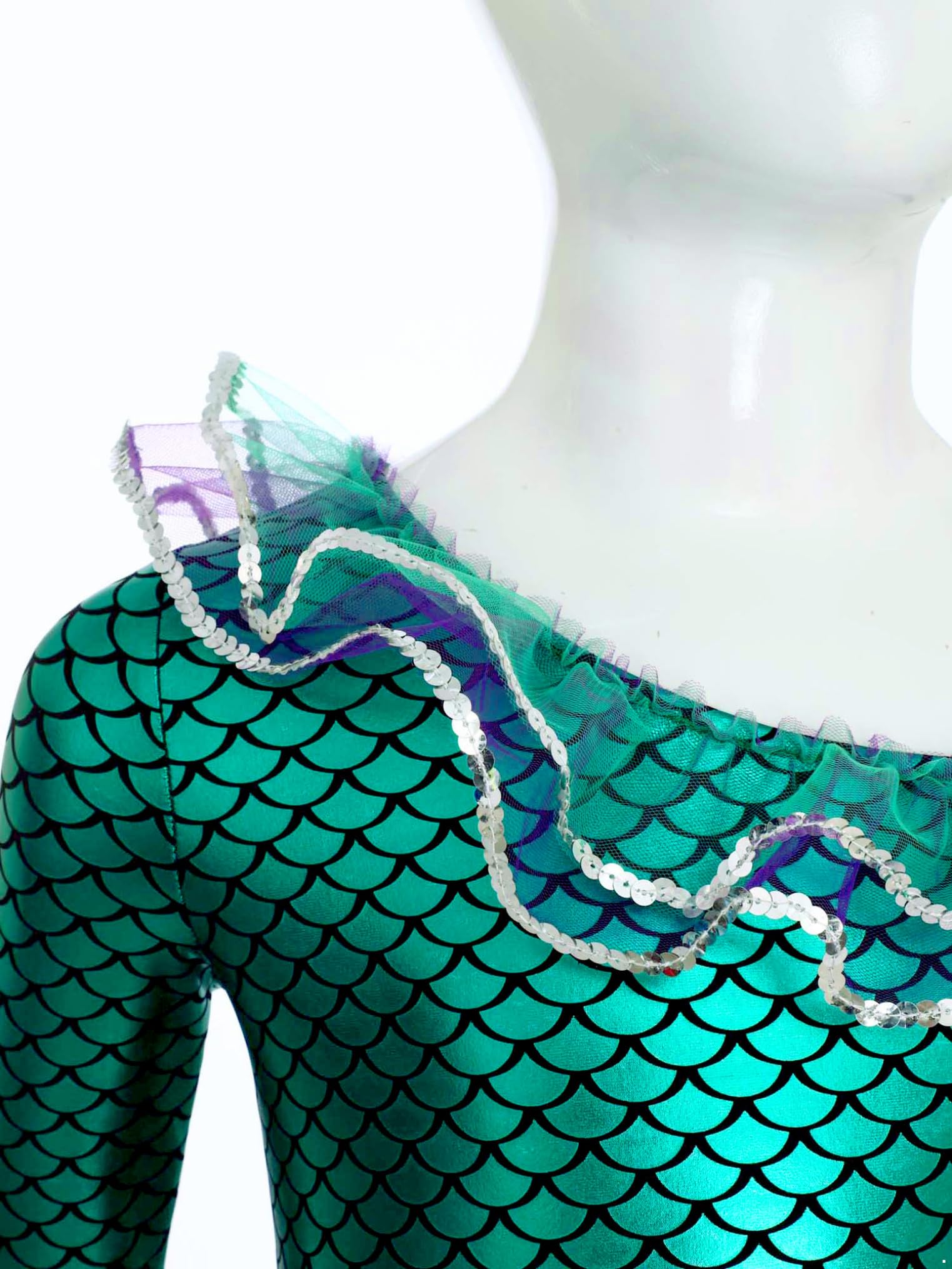Freebily Vestido De Sirena para Danza De Ballet Niñas Maillot Tutú De Ballet Gimnasia Patinaje Disfraz De Baile Actuación