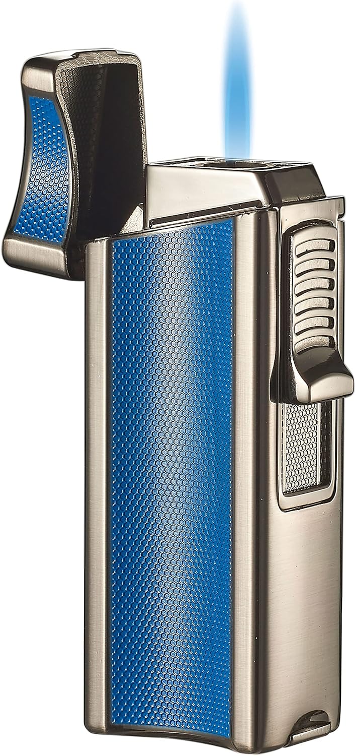Visol Ridge Single Flame Torch Lighter with Cigar Rest (Shipped Without Butane)