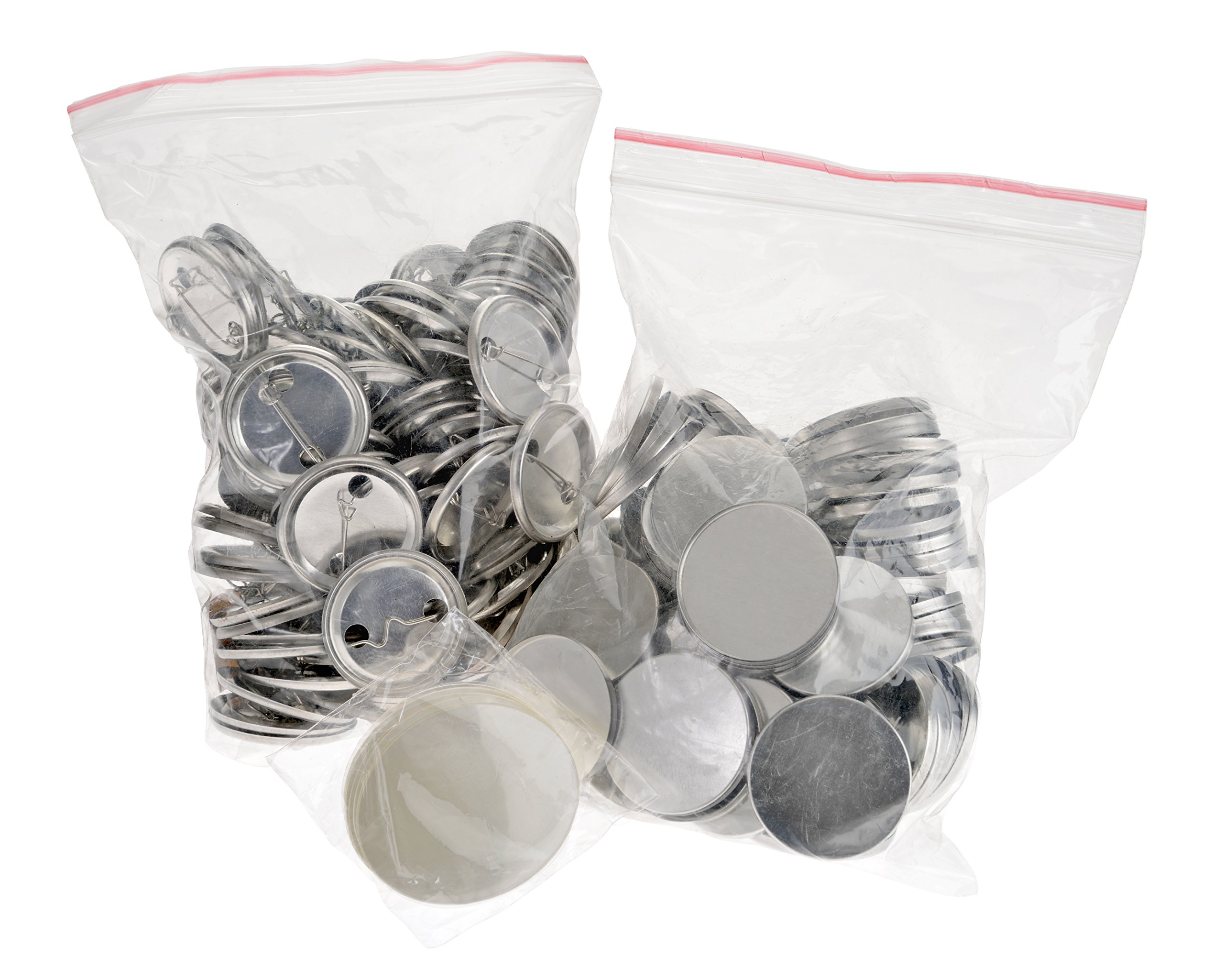 Buttonrohlinge 38mm (100 Stück) für Badgematic Buttonmaschine mit Sicherheitsnadel