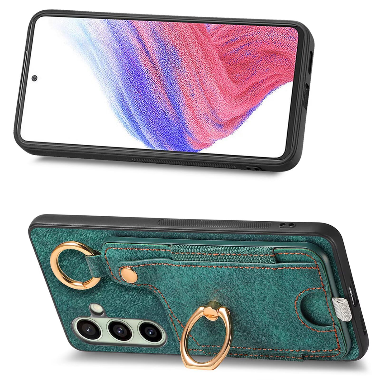 IPhone 16 Wallet Case With MagSafe | 8 Card Slots | Rfid Blocking | Magnetic Detachable Leather Case | 5th Ave Black | Secure & Stylish - View #3