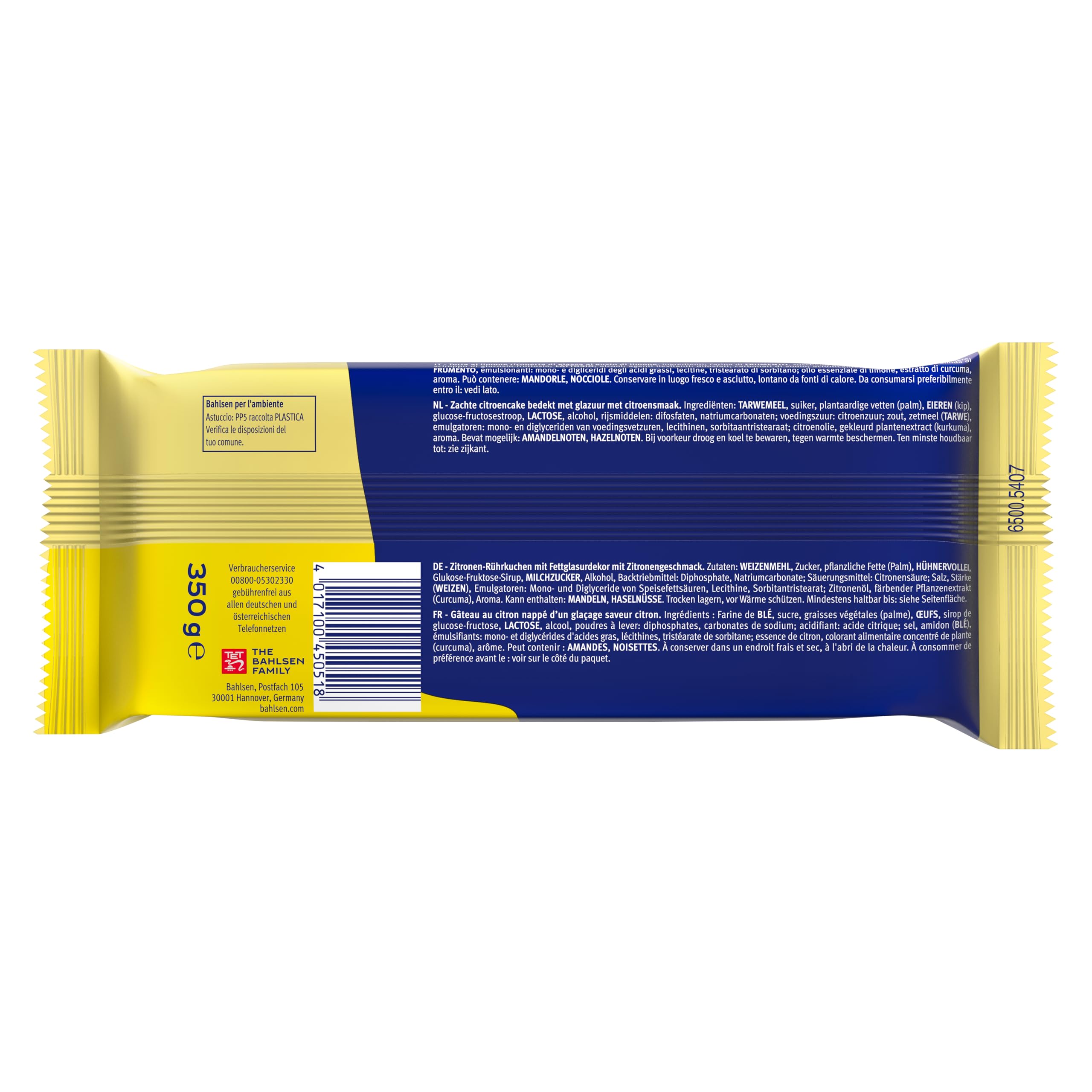 Bahlsen Comtess Citron, Lot de 8 (8 x 350 g)
