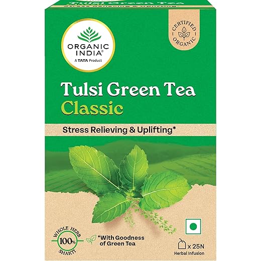 Organic India Tulsi Green Tea Classic - 25 Bags