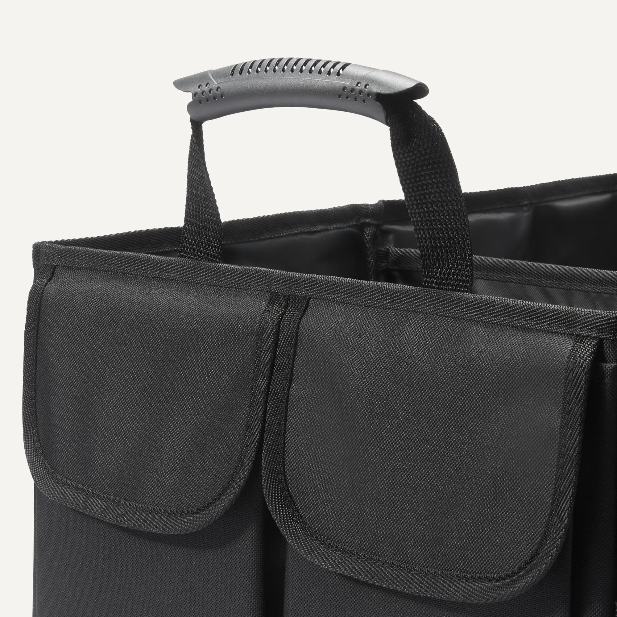 Amazon Basics Organiseur de coffre pour voiture, multi-compartiments, pliable, 51L, noir