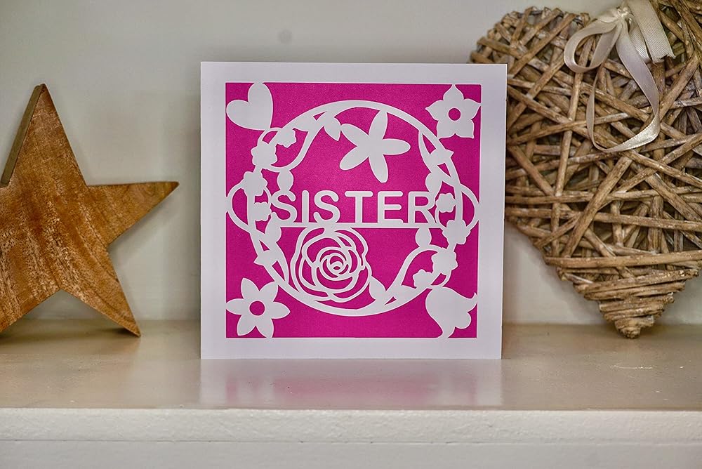 Happy birthday sister card, flower sister card, little sister birthday card, big sister card Happy Birthday Sister card, flower sister card, little Sister birthday card, big sister card
