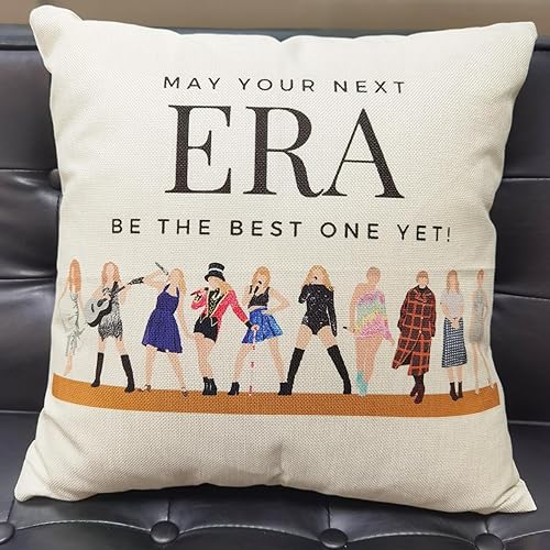 Miniatura 3 de Comanro Fundas de almohada para amantes de la música, serie Taylor Gifts Merch, fundas de almohada de 18 x 18 pulgadas, funda de almohada decorativa