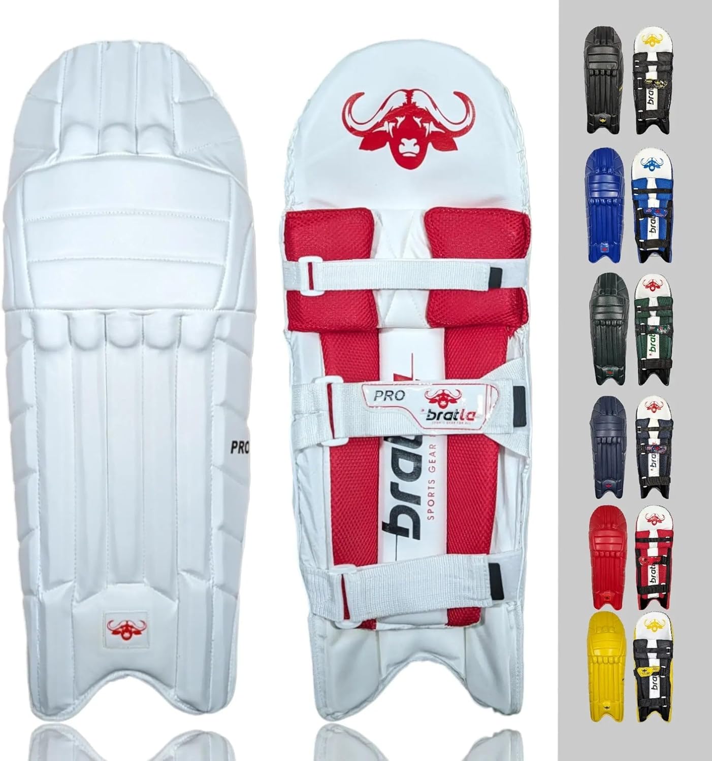 Pro Colored Cricket Batting Pads Legguard Adult