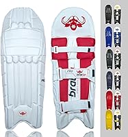 Bratla Pro Colored Cricket Batting Pads Adult Leg Guards - Ambidextrous, PVC Protection, Dual-Density Foam