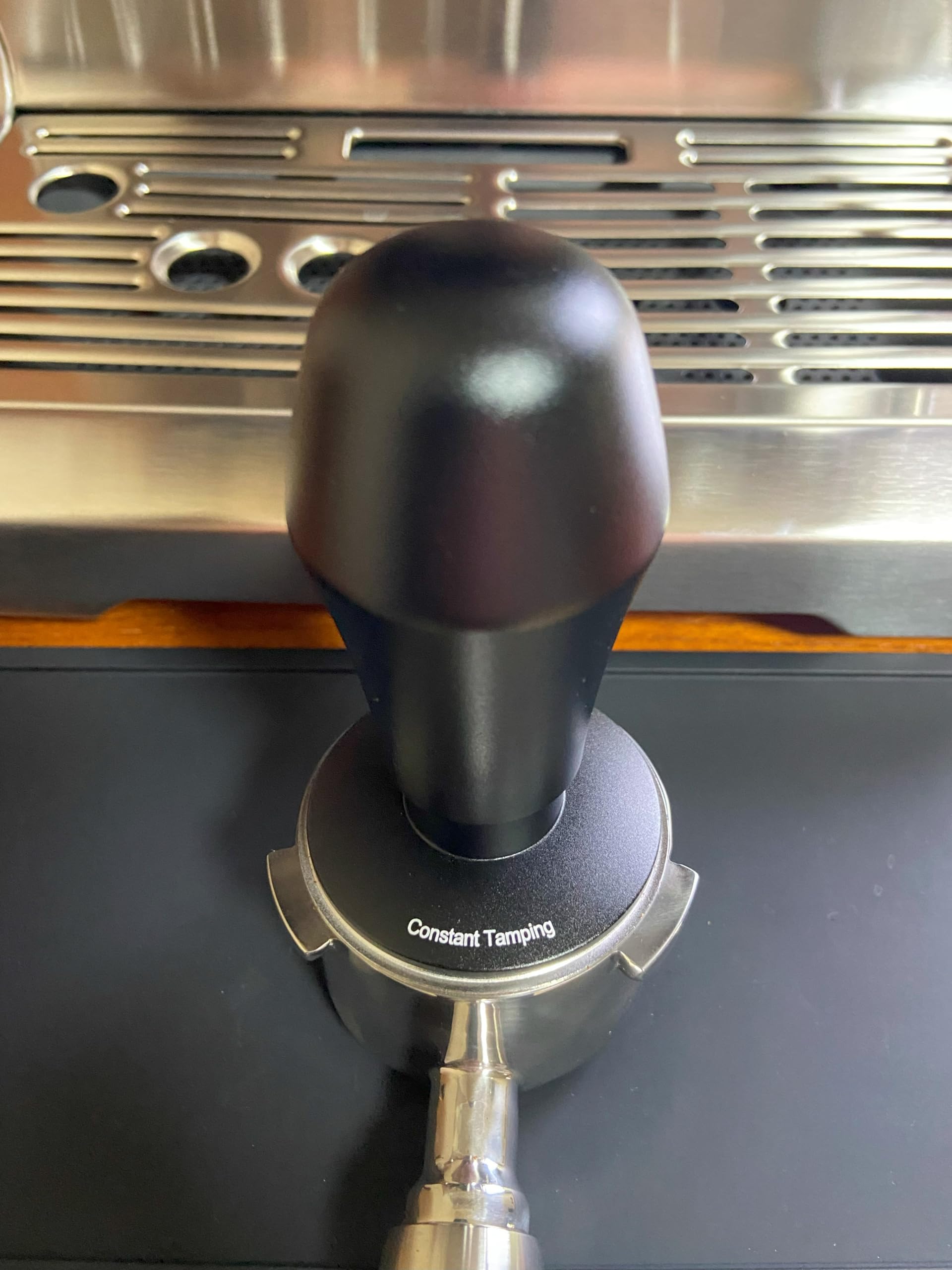 Pressino per caffè espresso da 51 mm, 13,6 kg, con base in acciaio inox, per portafiltro senza fondo da 51 mm, per macchina da caffè espresso, base piatta