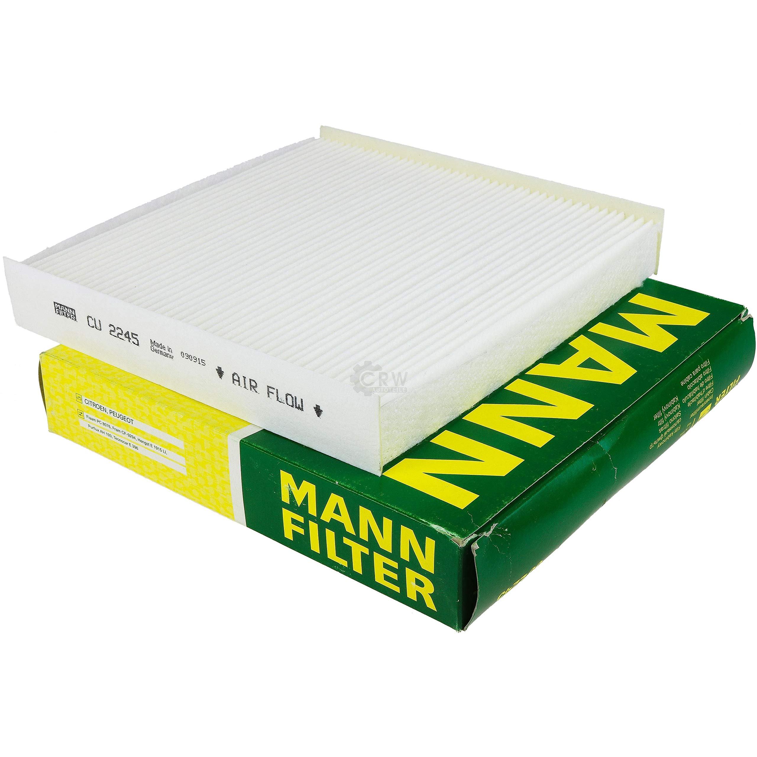 Paquete de inspección Kit de mantenimiento de filtros con filtro de aceite HU 711/51 x, filtro de aire C 3485/2, filtro de combustible WK 6031, filtro de habitáculo CU 2245, anillo de