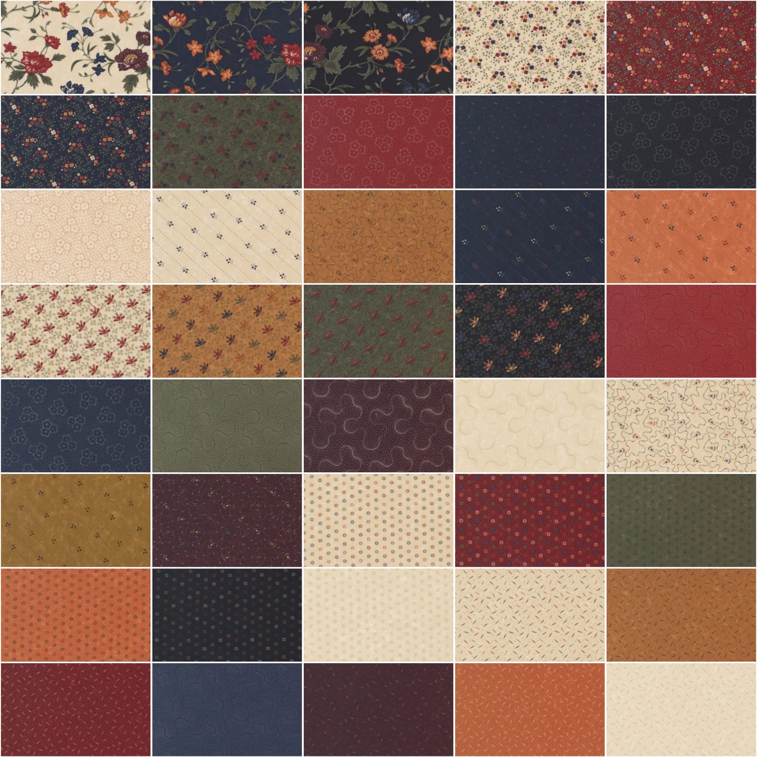 Kansas Troubles Clover Blossom Farm 40 Fat Quarters Moda Fabrics