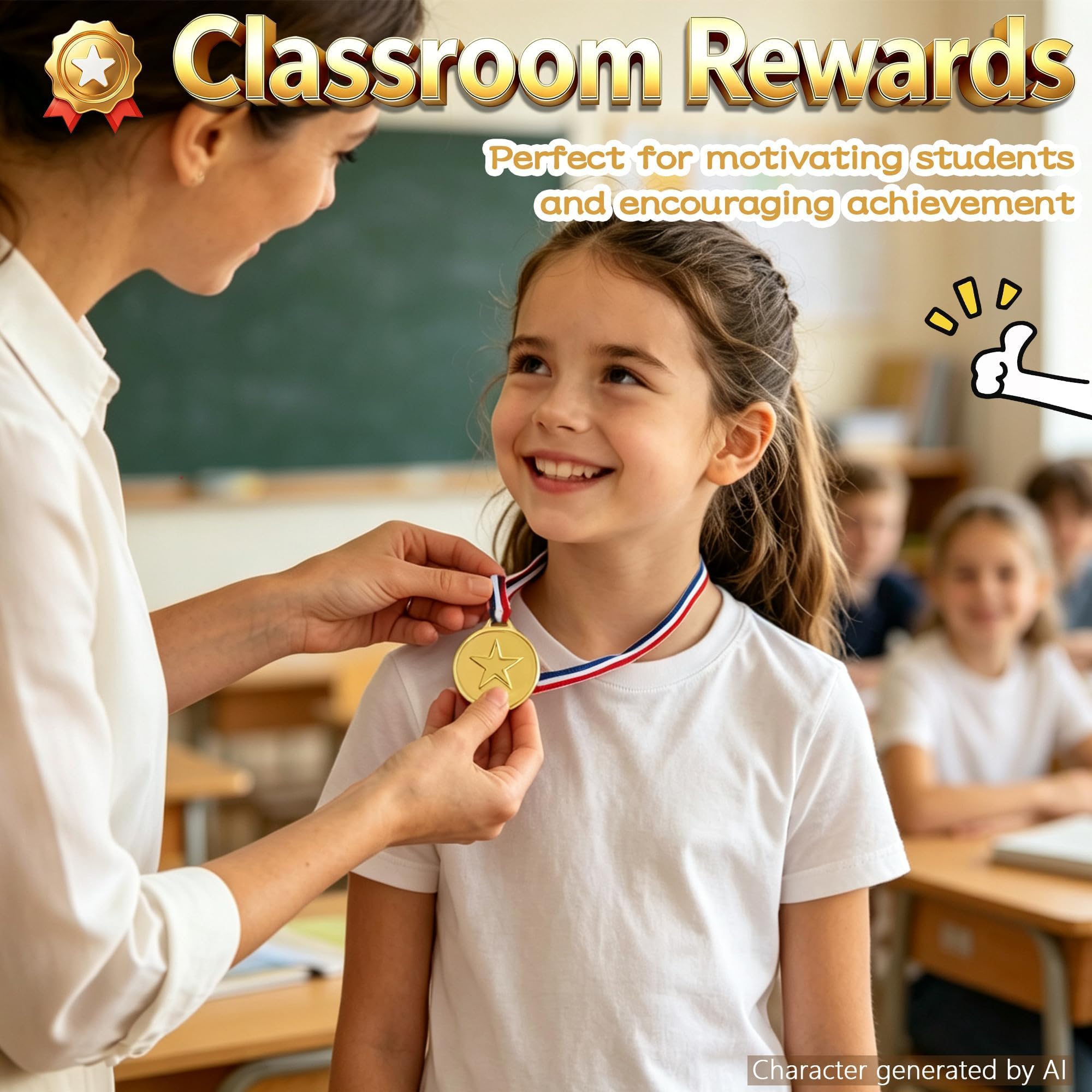 Medaglie di plastica del vincitore del premio delle medaglie d'oro