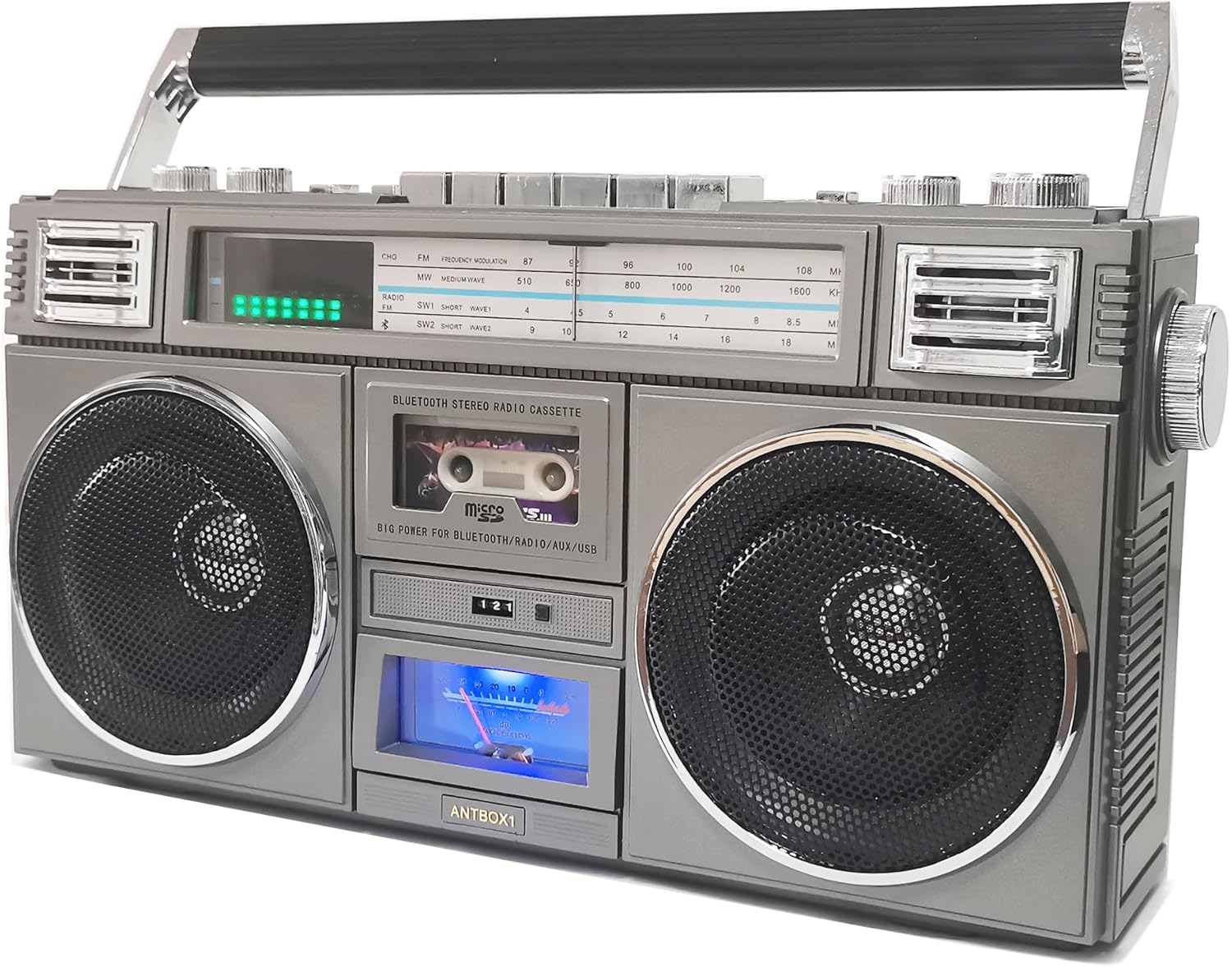 Amazon.com: Blaster Replica Cassette Boombox,5.1 Bluetooth Player ...