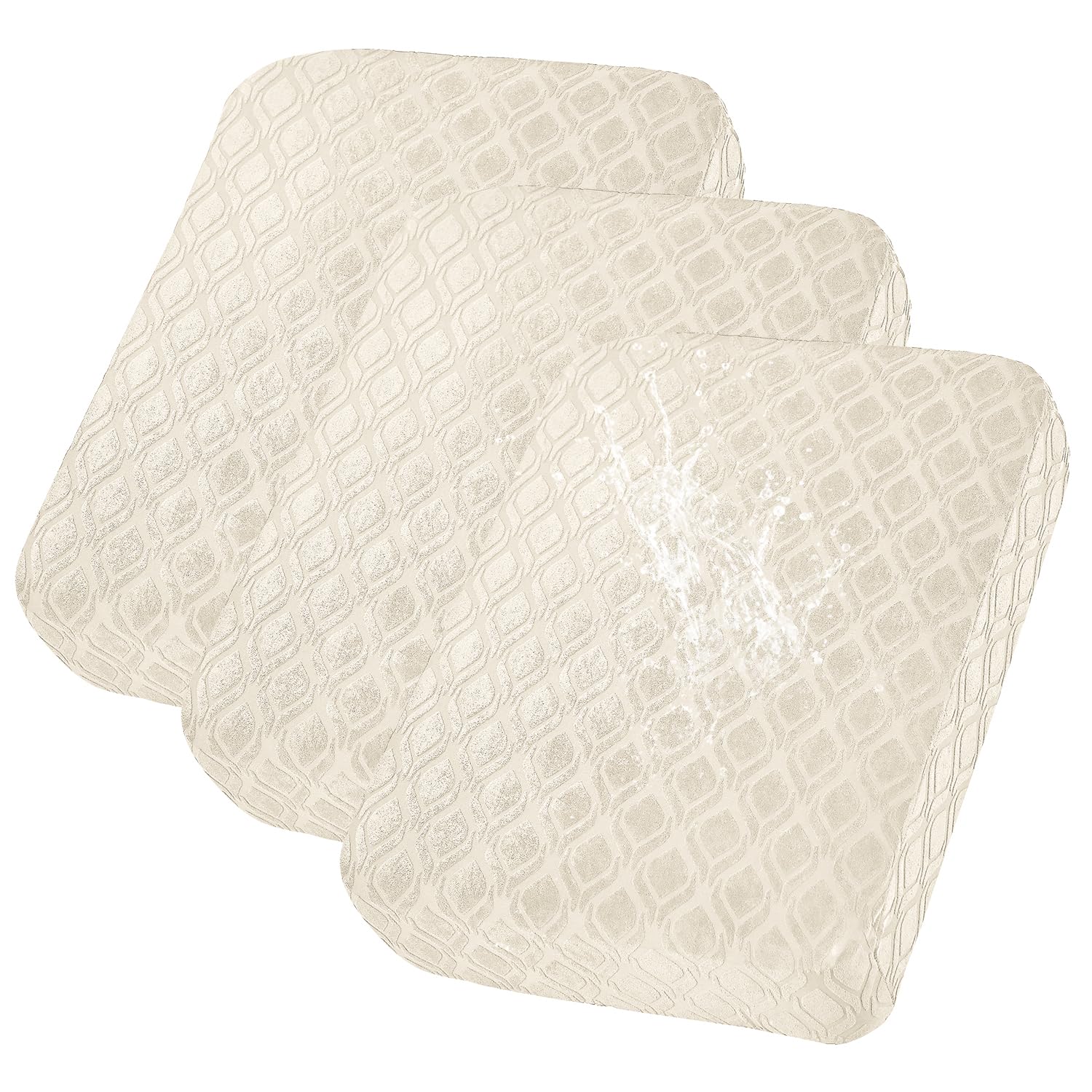 SHANNA Sofa Seat Cushion Slipcovers: 3Pcs Jacquard Modern Couch Cushion Cover Waterproof Chair Sofa Seat Cushion Slipcovers Suitable for Armchair, Sofa Seat Slipcover (Beige) โ image 1