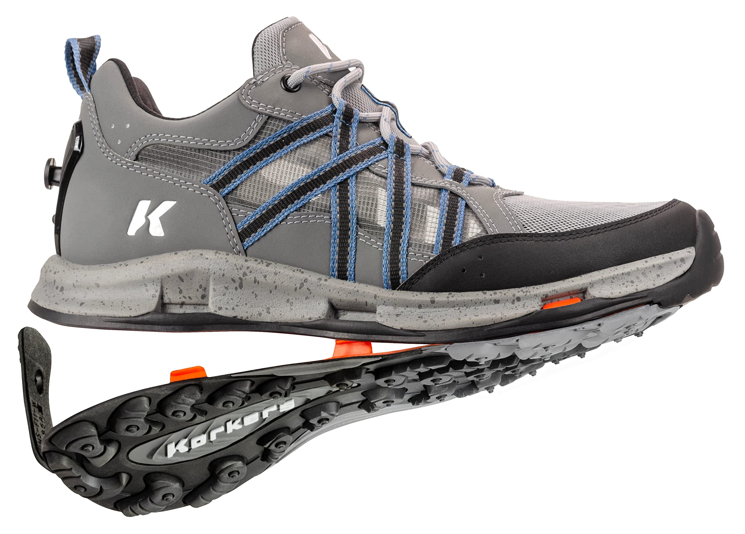 Korkers Men's All Axis Shoe - All Terrain Warm Weather Performance Water Shoe