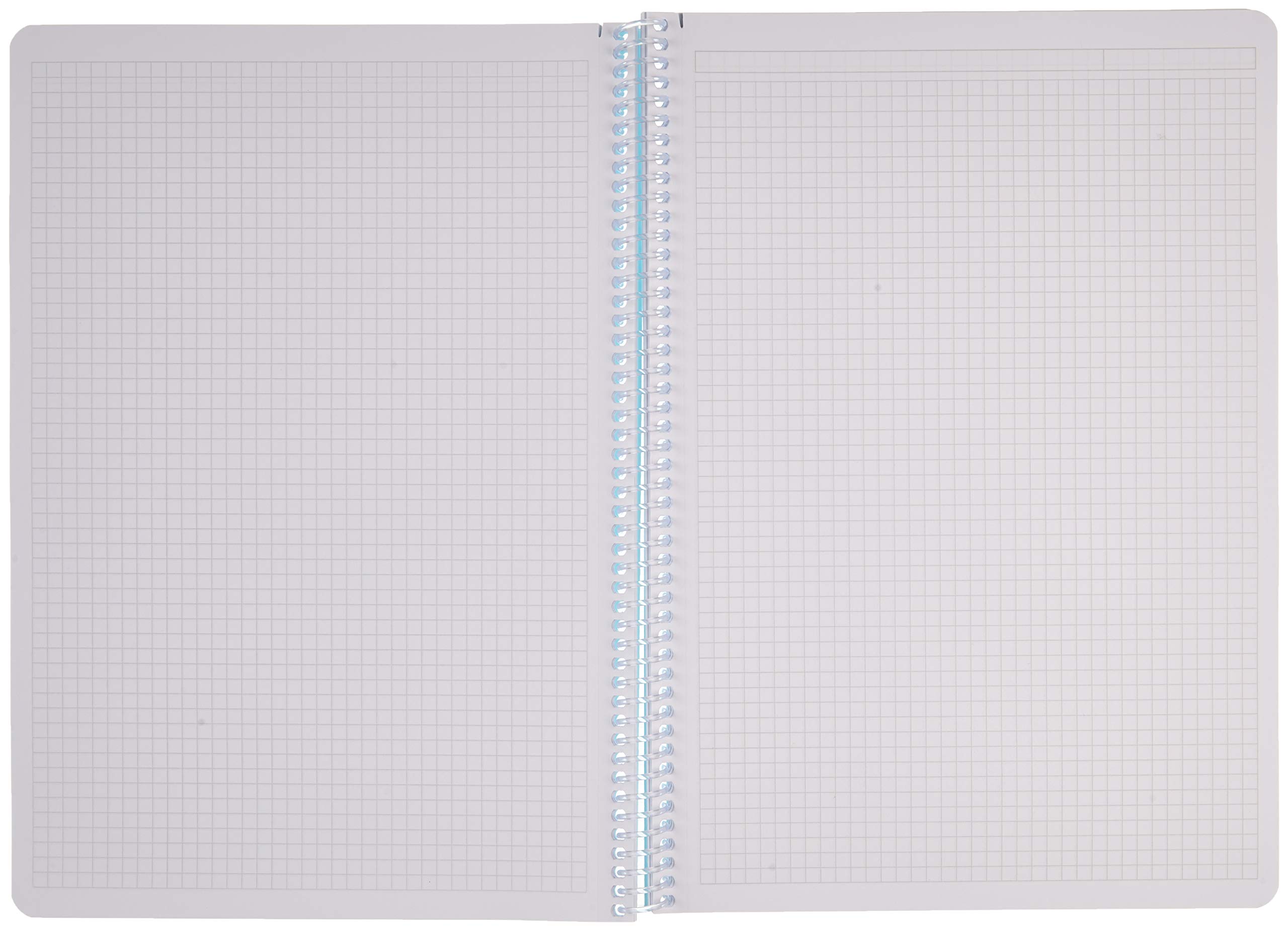Lebensmittel 187794 - Cuaderno (A4, espiral, PP, 96 hojas, cuadriculado)