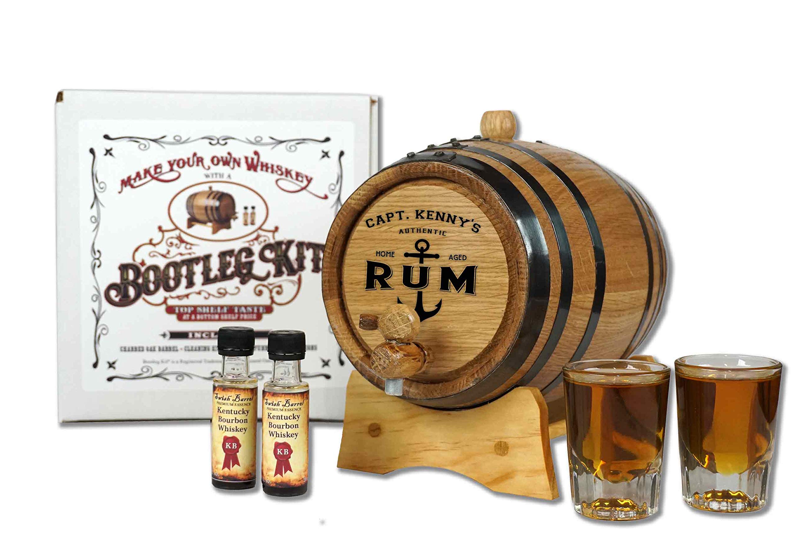Personalized Jamaican Rum Making Bootleg Kit - Thousand Oaks Barrel Co. - Make & Age Rum Bourbon or Whiskey in a barrel - Great Father's Day Gift (B827) 5 Liter