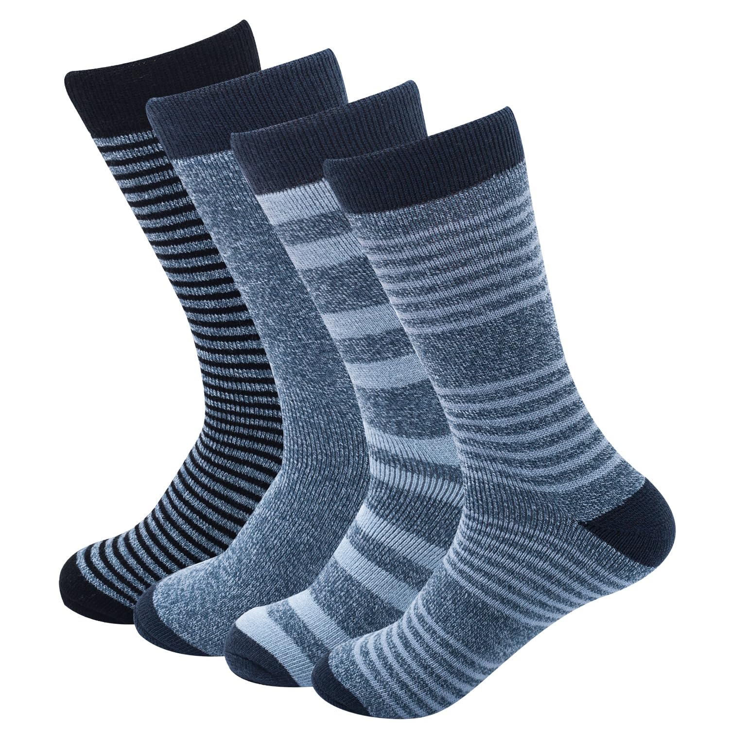 Sock Amazing Stylish Men‘s 4 Pairs Thermal Socks for Winter Extreme Cold Weather Thick Crew Boot Socks