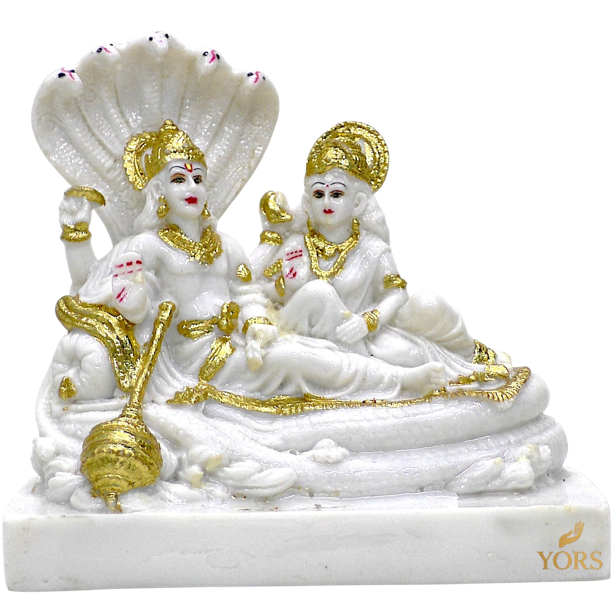 Buy Vishnu Laxmi Composite Marble Idol, Lakshmi Narayan Murti, 9