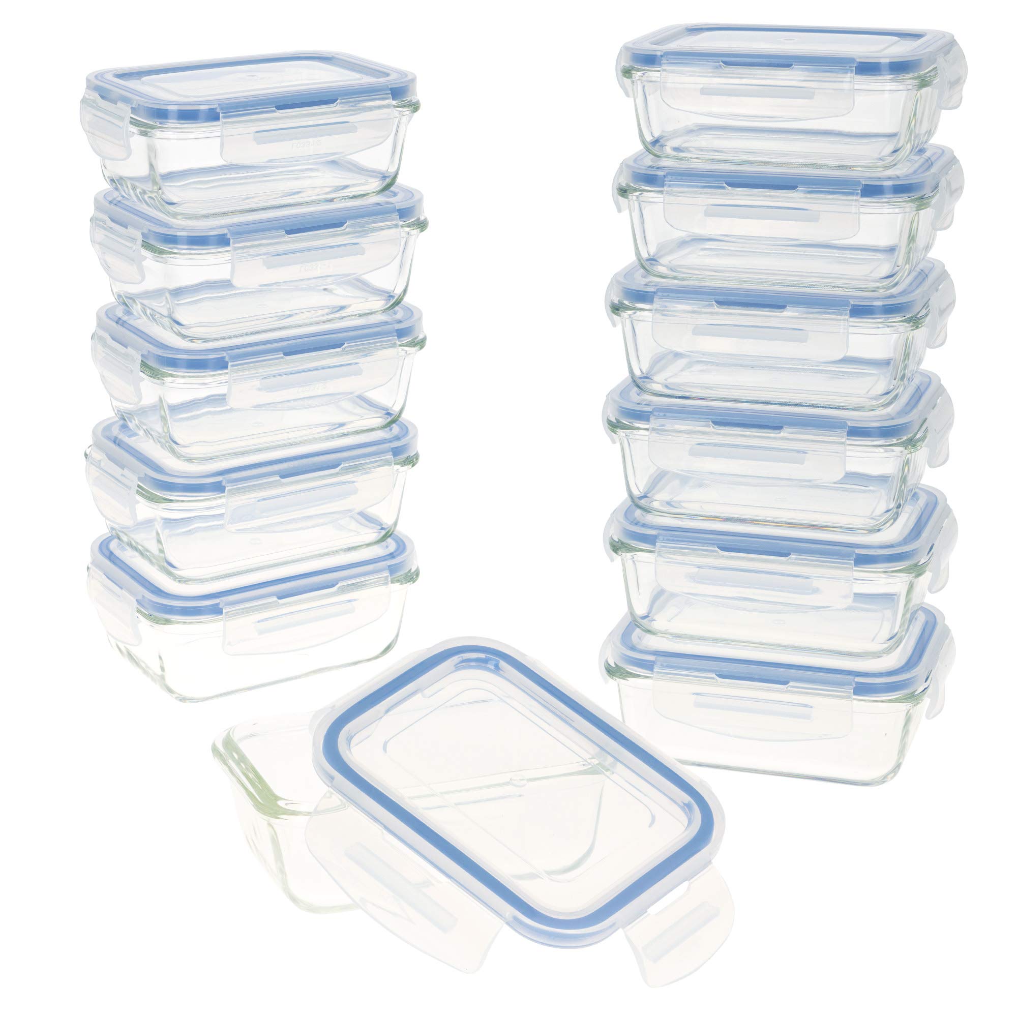 Set 12 Mini Contenitori Ermetici Kievano 80 Ml – Impilabili, Senza BPA, Per Salse E Snack