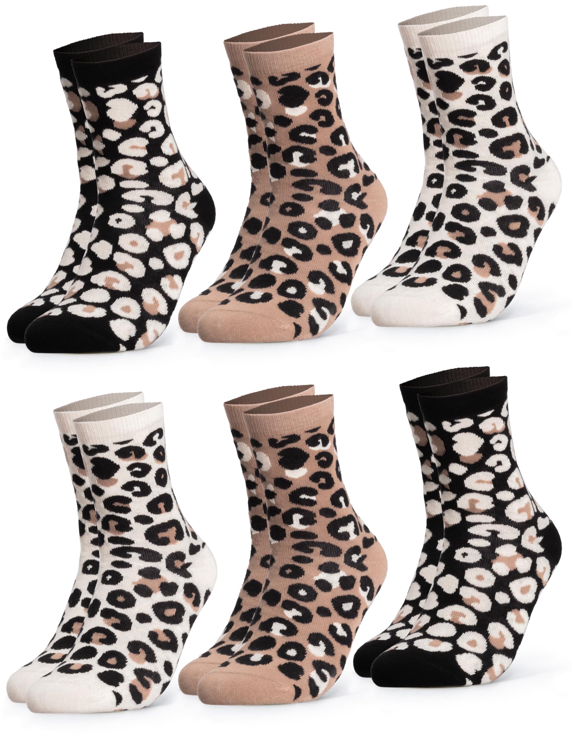 Occulto Damen Leo Socken 6er Pack (Modell: Leonie), Baumwollsocken