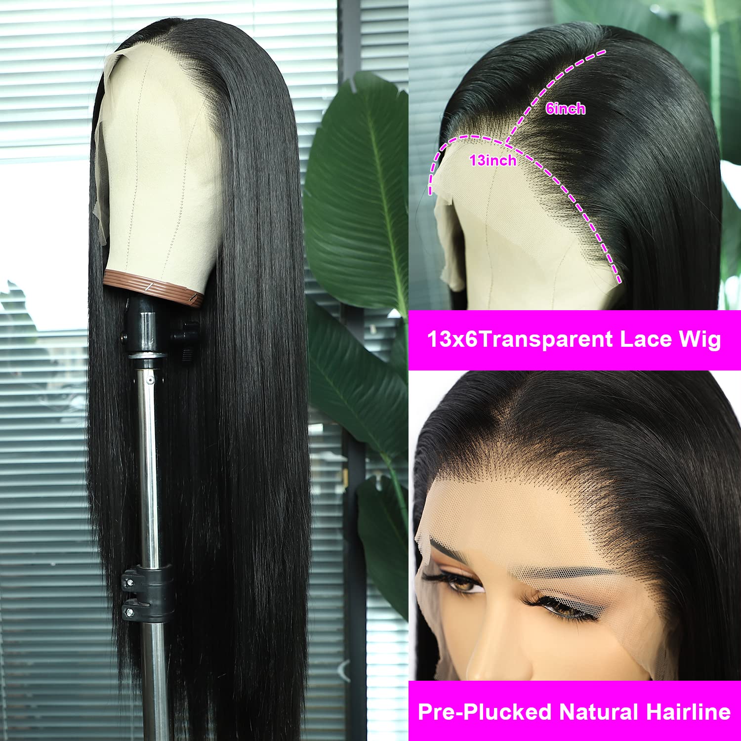 13x6 Glueless Synthetic Lace Front Wig with Pre-Plucked Hairline 13X6 Free Part Brown Blonde Lace Front Wigs for Women Pre  main image 2