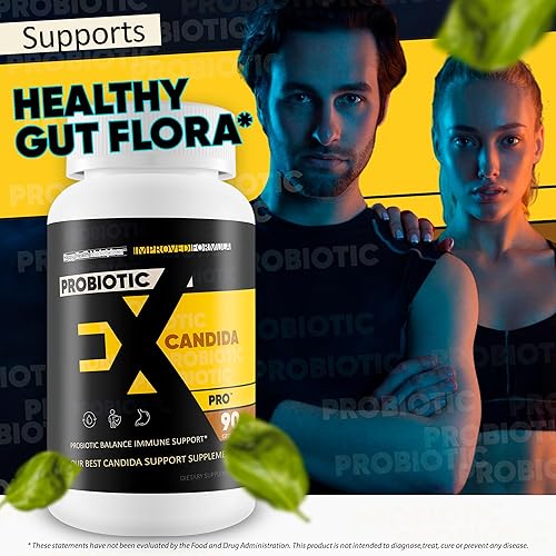 Miniatura 6 de Probiotic Ex-Candida Pro - Fórmula Candida mejorada - Nuestro mejor suplemento probiótico Candida - Candida Cleanse Detox Anti Candida Defense ex