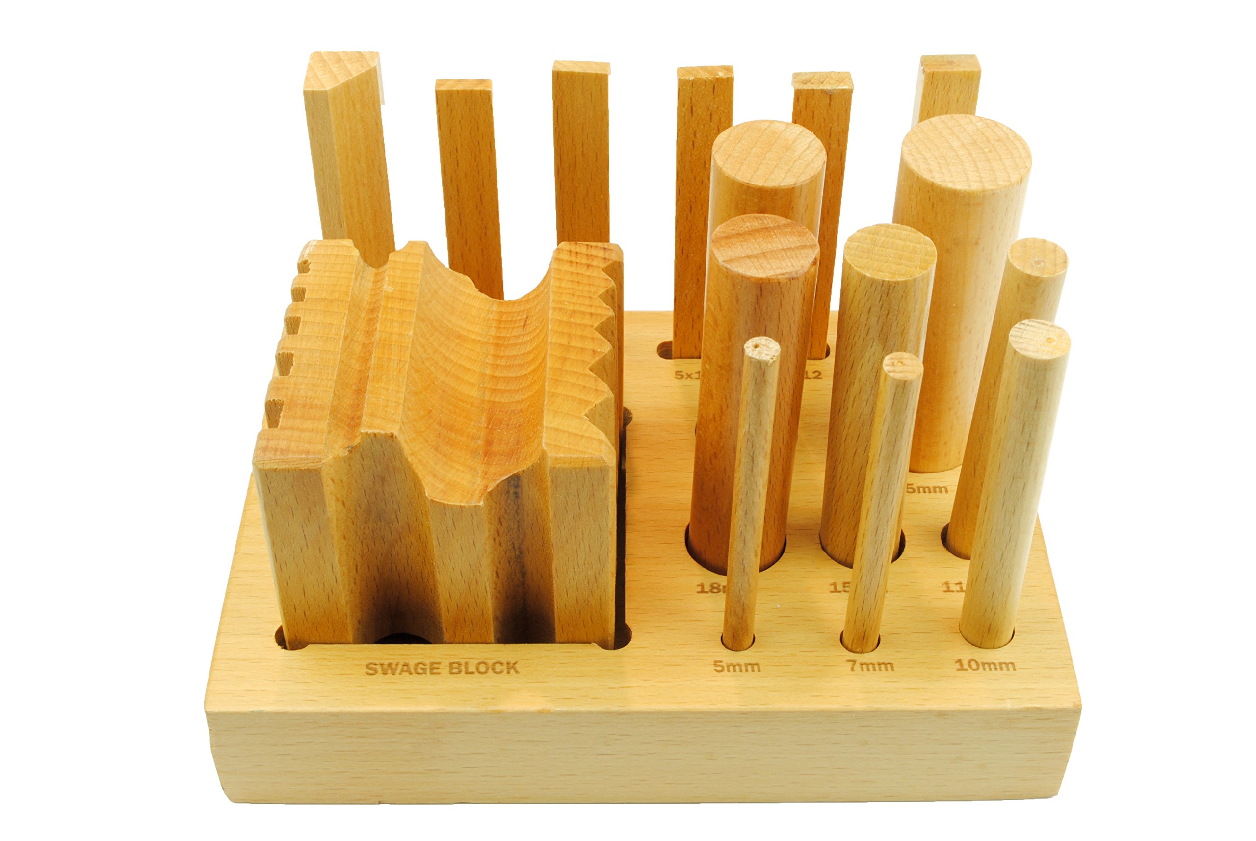 Proops Doming Dapping Wooden Swage Block & Punches 5-25mm. (J1115) Free UK Postage
