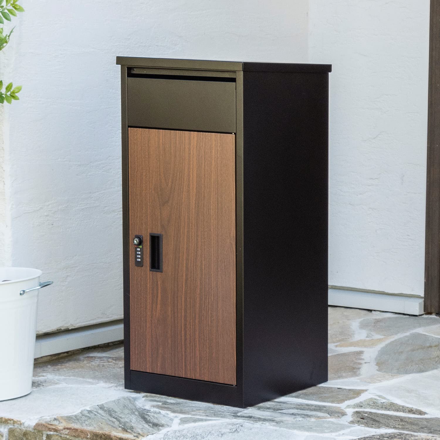 Amazon.co.jp: ポスト一体型 宅配ボックス 置き型ポスト 宅配ポスト 