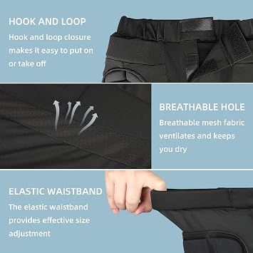 Cienfy 3D Hip Protection Eva Butt Pads Protective Padded Shorts Crash Pad Impact Gear for Skiing Skating Snowboarding Skateboarding