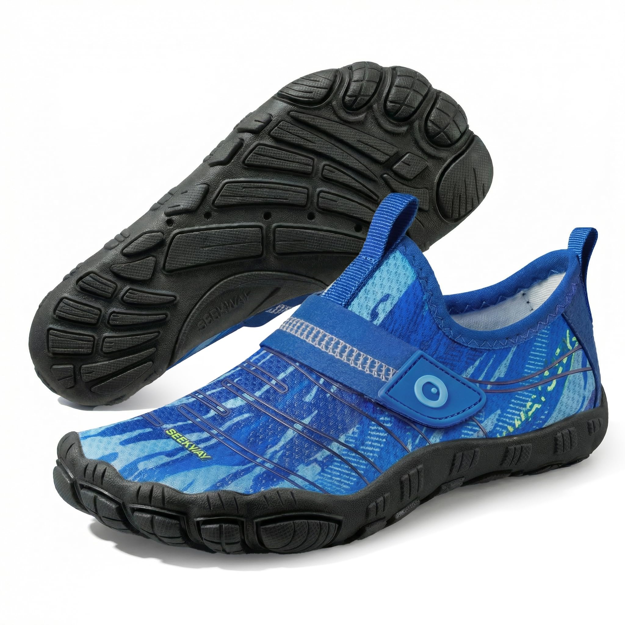SEEKWAY Barefoot Water Shoes for Kids - Wide Toe Box and Quick-Dry Sand Shoes Toddler for Hiking Swim Beach Pool Kayak Sport Accessories, Camping Essentials Must-Haves for Boys Girls Sizes