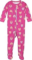 Vista 5 de Gerber Pijama con pies para bebés y niñas, paquete de 4