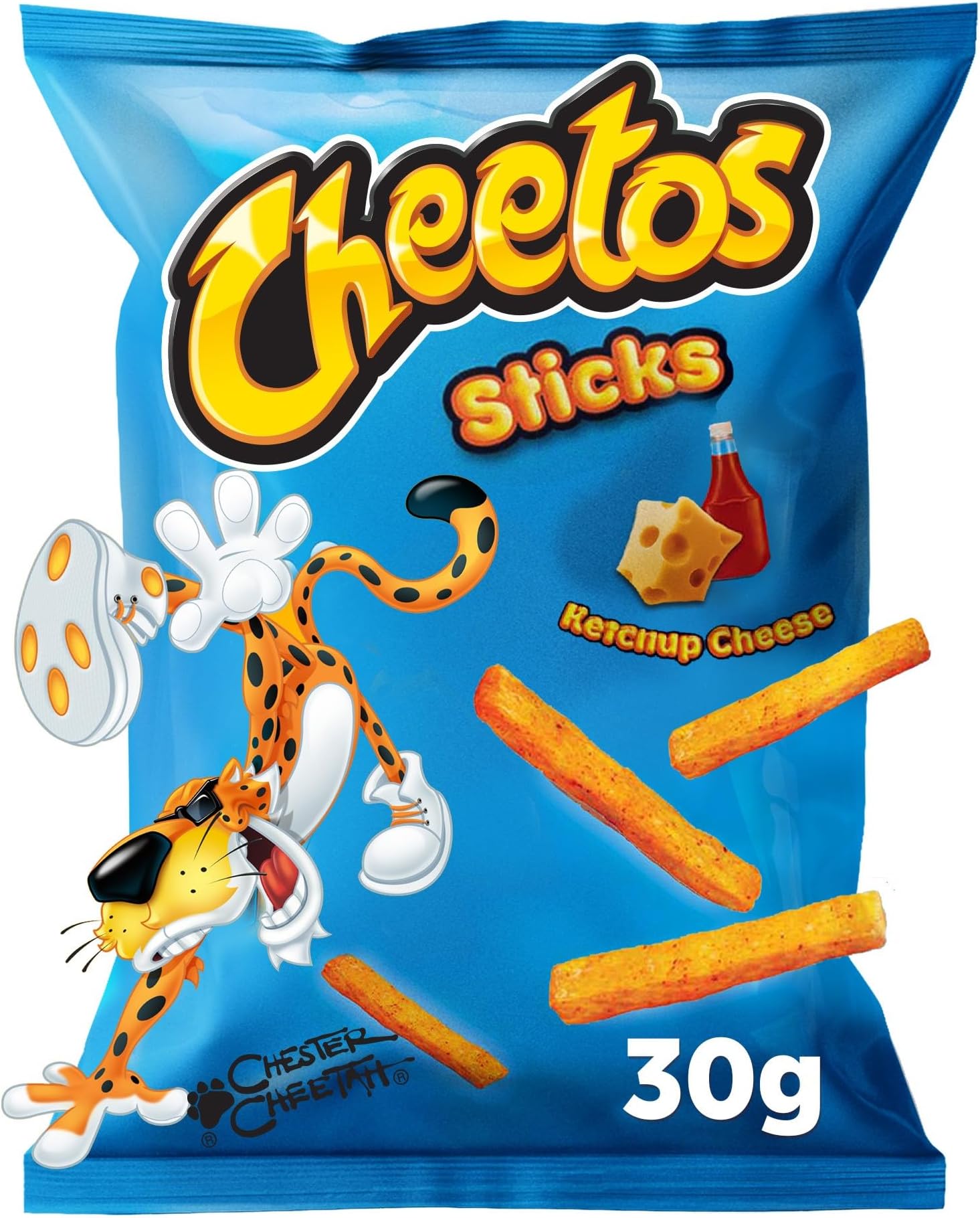 Sticks Ketchup Cheese 30g x Pack of 14, Corn Snack