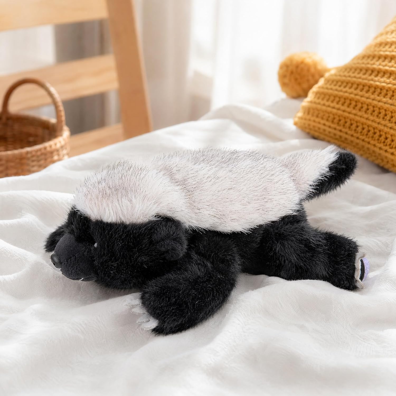 Cute Honey Badger Stuffed Animal, Soft Plushies, Small Plush Toys, Ideal Gift for Kids Girls Boys Birthday image 5
