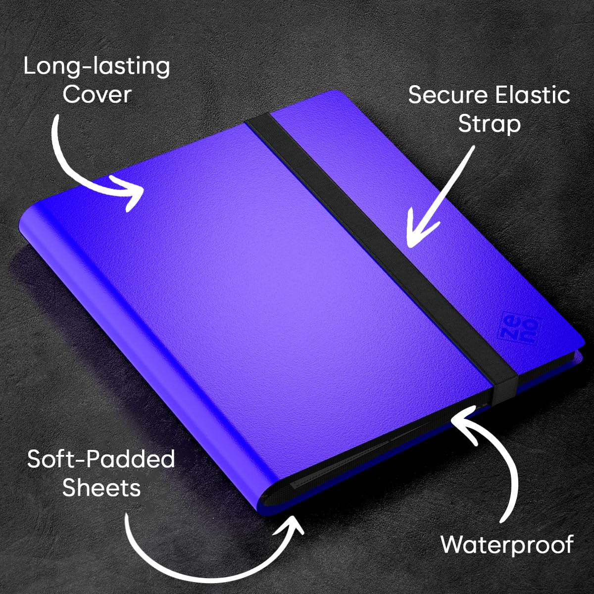 Trading Card Binder 9 Pocket, Card Collection Binder with 360 Capacity, Side Loading Nonremovable Sleeves - Image 2