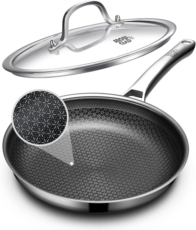 OATOFP Non Stick Frying Pans 12 inch, Hybrid Improved Version