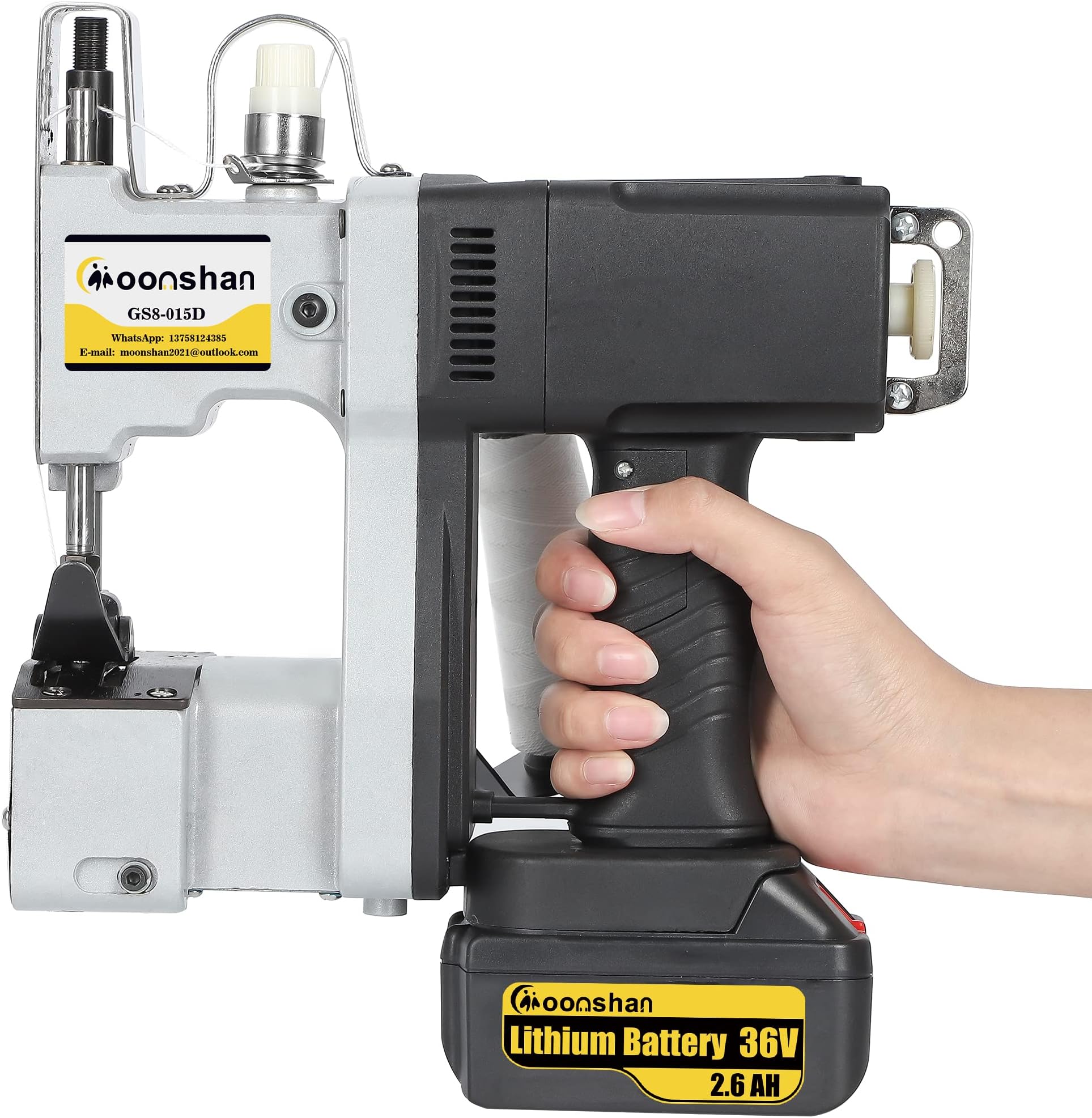 Gk9890 𝙋𝙤𝙧𝙩𝙖𝙗𝙡𝙚 Bag Closer Machine, 𝟮𝙨/𝘽𝙖𝙜 110V Industrial Electric Bag Closing