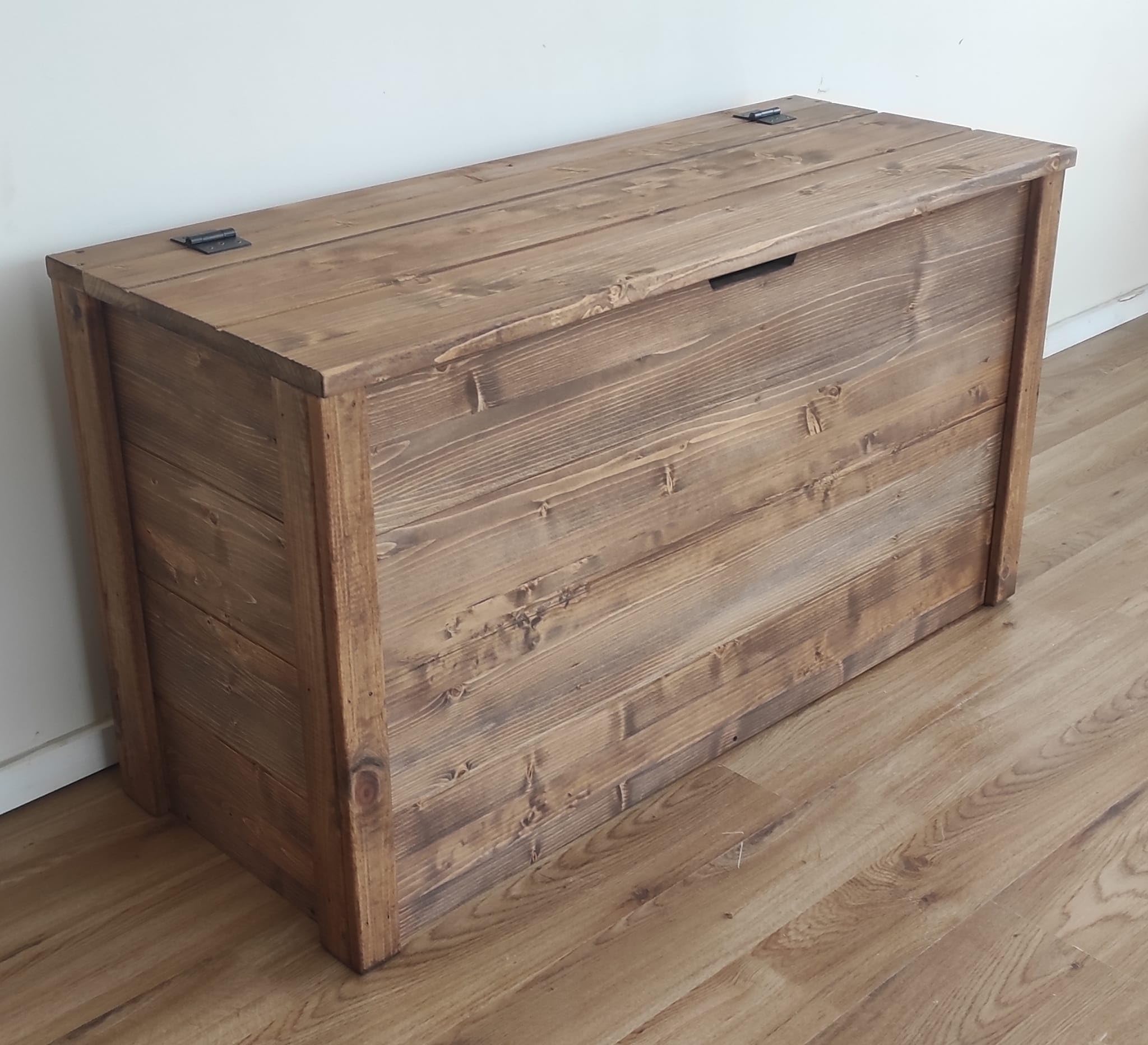 Banc De Jardin 200 Cm En Bois De Sapin Massif - 2-3 Places, Couleur Noyer Foncé, Traité Pour Extérieur